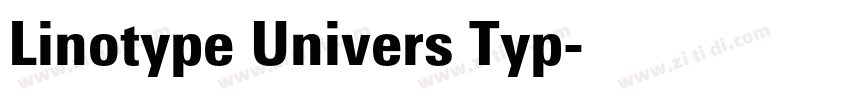 Linotype Univers Typ字体转换